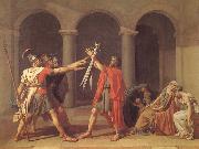 Jacques-Louis David Oath of the Horatii France oil painting artist